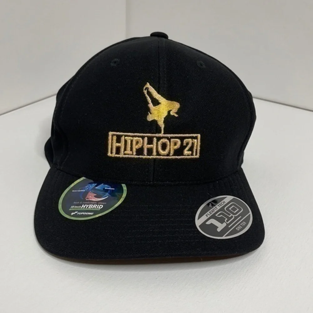 FLEXFIT HIPHOP21 BLACK/GOLD VELCRO CAP❗️